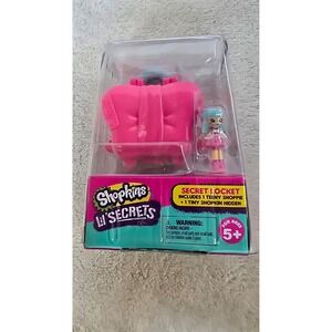 Shopkins Lil Secrets Secret Locket Pink Butterfly Teeny Shoppie Moose Toys NEW